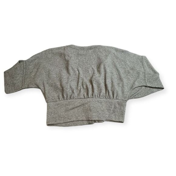 URBAN OUTFITTERS Women’s Charcoal Gray Long Sleeve Farley’s Button-Up Cropped Sw - Picture 3 of 6